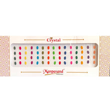 Load image into Gallery viewer, 60 pcs pack Oval shaped multi colour plain bindis for women
