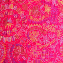 Load image into Gallery viewer, Queen Size Pink Nakshi Kantha Embroidered Cotton Bed Cover