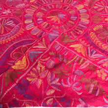 Load image into Gallery viewer, Queen Size Pink Nakshi Kantha Embroidered Cotton Bed Cover