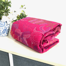Load image into Gallery viewer, Queen Size Pink Nakshi Kantha Embroidered Cotton Bed Cover
