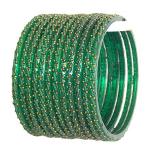 Load image into Gallery viewer, Designed Multi Colour Dilruba Glass Bangles (12 pc)
