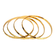 Load image into Gallery viewer, 4 mm wide Artificial Gold Plated Bangles (Tear drop)
