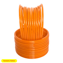 Load image into Gallery viewer, Plain Multi Colour Anju Glass Bangles (12 pc Set)