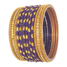 Load image into Gallery viewer, 2-10 Size Designed Indian Glass Bangles 12 pcs Set
