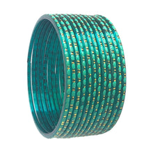 Load image into Gallery viewer, 2-12 Sized Designed Glass Bangles
