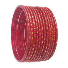 Load image into Gallery viewer, 2-12 Sized Designed Glass Bangles
