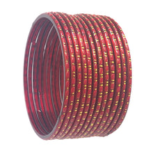 Load image into Gallery viewer, 2-12 Sized Designed Glass Bangles
