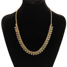 Load image into Gallery viewer, Golden Oxidised Floral Choker Necklace
