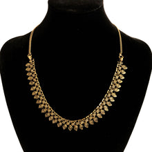 Load image into Gallery viewer, Golden Oxidised Leaf Choker Necklace
