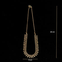 Load image into Gallery viewer, Golden Oxidised Leaf Choker Necklace
