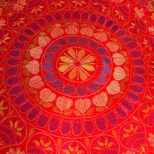 Load image into Gallery viewer, Queen Size Red Bohemian Nakshi Kantha Embroidered Cotton Bed Cover
