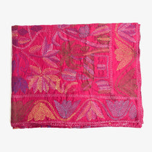 Load image into Gallery viewer, Queen Size Pink Nakshi Kantha Embroidered Cotton Bed Cover
