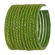 Load image into Gallery viewer, Designed Multi Colour Dilruba Glass Bangles (12 pc)
