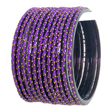 Load image into Gallery viewer, Designed Multi Colour Dilruba Glass Bangles (12 pc)
