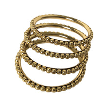 Load image into Gallery viewer, 4 pcs Oxidised Golden Metal Beads Bangles
