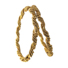 Load image into Gallery viewer, Oxidised Golden bangles Pair (tropical vibes)
