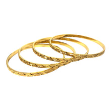 Load image into Gallery viewer, 4 pcs Artificial Gold Plated Bangles
