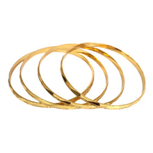 Load image into Gallery viewer, 4 mm wide Artificial Gold Plated Bangles (Tear drop)
