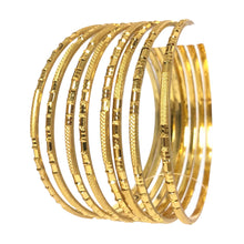Load image into Gallery viewer, 2mm thin Artificial Gold Plated Bangles
