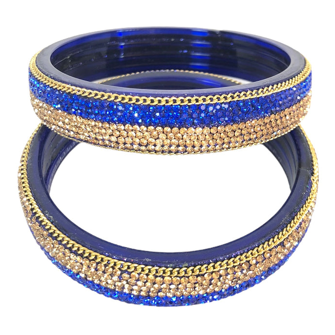 Double shade smooth designed Gorgeous Glass Bangles