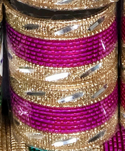 Load image into Gallery viewer, Kids Metal Bangles with Golden Tone
