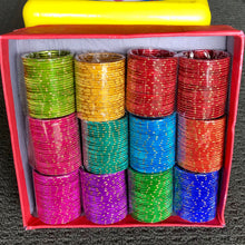 Load image into Gallery viewer, Kids Metal Multi Colour Bangles set (24 pcs) 1-3 YO
