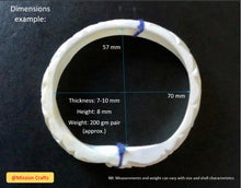 Load image into Gallery viewer, Shakha Pola (Conch Shell Bangles)- Pairof each
